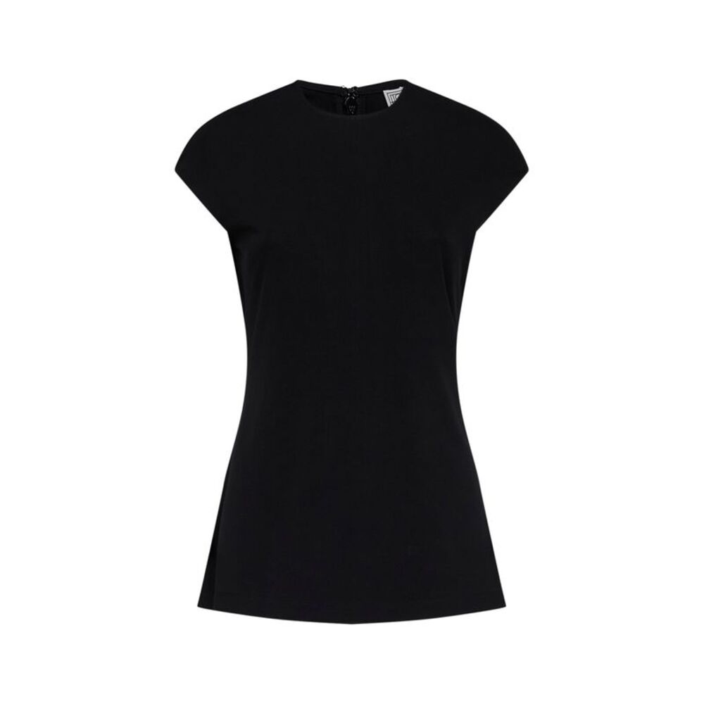 Toteme Women Black Fluid Jersey Everyday Top